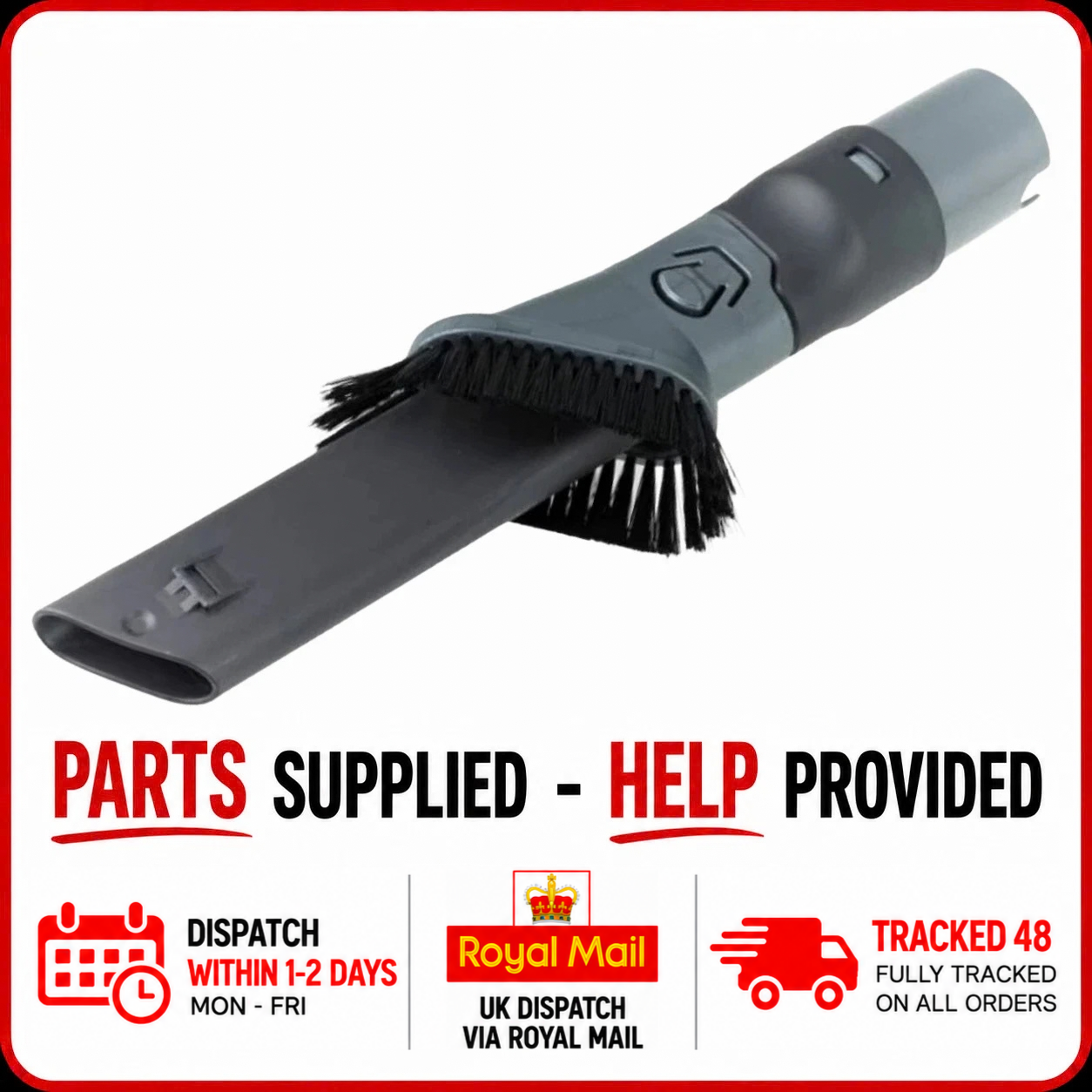 Shark IF200UK ICZ160UK HV380UK 2-in-1 Crevice Tool & Brush | IF250 IF130 ICZ300 - Image 7