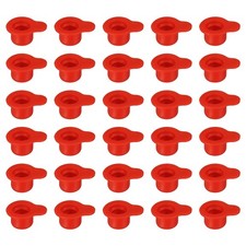 30Pcs Hydraulic Coupler Dust Cap, Female Dust Cover for 1/8"Couplers, Red