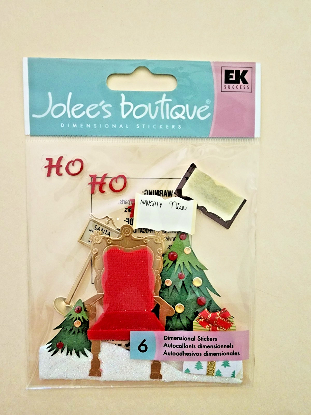 RETIRED Jolee's Boutique Embellishments - Christmas Mall Santa - SPJB117