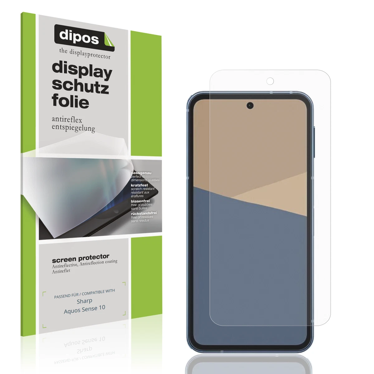 3x Pellicola per Sharp Aquos C10 protettiva, rivestimento al