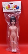 Vtg 1960 s NOS Fibre Craft Plastic Doll With Heart Stand Carnival Of Crafts 7.5