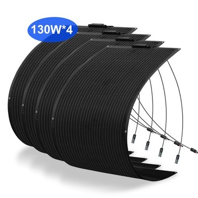 520W 260W 130W Solarpanel Flexibel Solarmodul Mono Balkonkraftwerk Wohnmobil