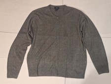 Men  s Dockers Gray Pullover Sweater Size Large 100 Acrylic