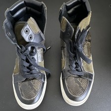 Zadig  Voltaire high-top sneakers pattern and olive green suede details