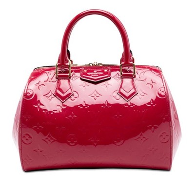 Louis Vuitton Monogram Vernis Montana Pre-Loved Handbag Red