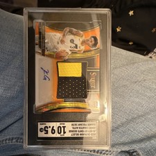 Panini 2023-24 Select Keyonte George Jumbo Swatch Auto Orange Pulsar /30 SGC 10