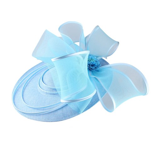 Elegante Hochzeit große Größe Fascinator Hut Frauen Blume multimodal Haar Top Clips - Bild 3 von 23