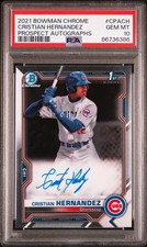 2021 Bowman Chrome Cristian Hernandez 1st Bowman Auto