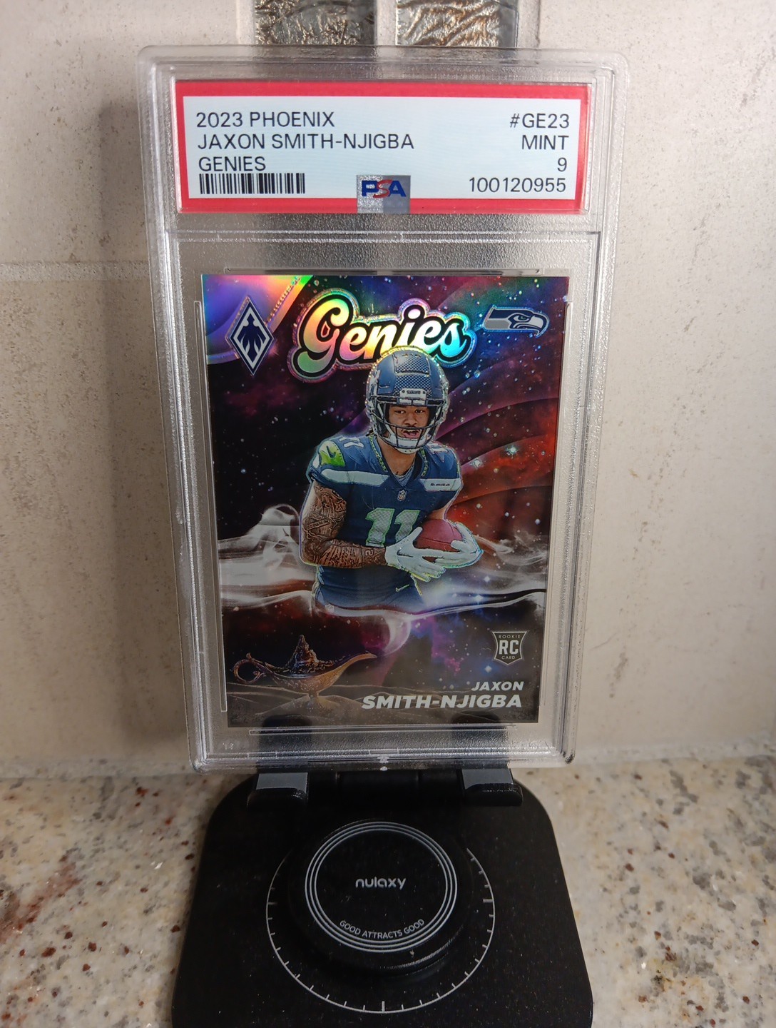 2023 Phoenix Jaxon Smith-Njigba Genies Rookie RC #GE-23 Seahawks PSA 9