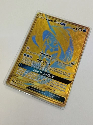 Tapu Fini GX SV92/SV94 Gold Card Hidden Fates Mint Condition