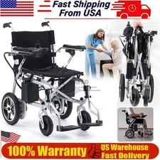 360W Dual Motor Foldable Electric Wheelchair Intelligent 264LB All Terrain