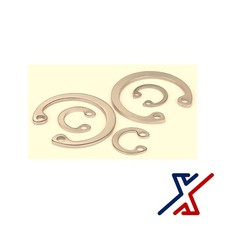2 1/4" Yellow-Plated Steel Internal Retaining Ring / Snap Ring by X1 Tools