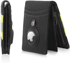 RFID Blocking Airtag Wallet for Men Bifold Wallet with 14 Credit Card Slots