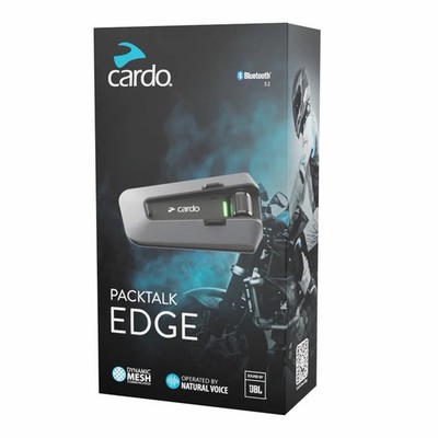 Cardo Packtalk Edge Mesh 2.0 Bluetooth Intercom JBL Speakers New In Box