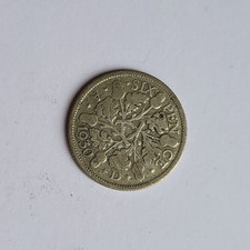 1930 George V  SILVER SIXPENCE COIN Great Condition