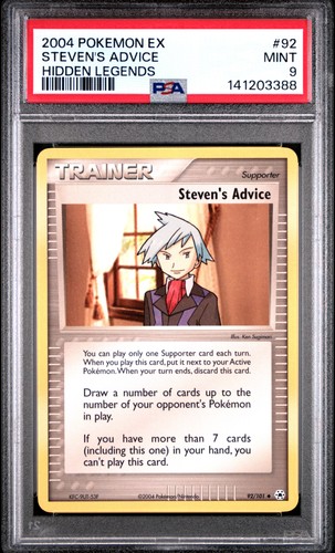 Steven's Advice graded PSA 9 for sale on eBay