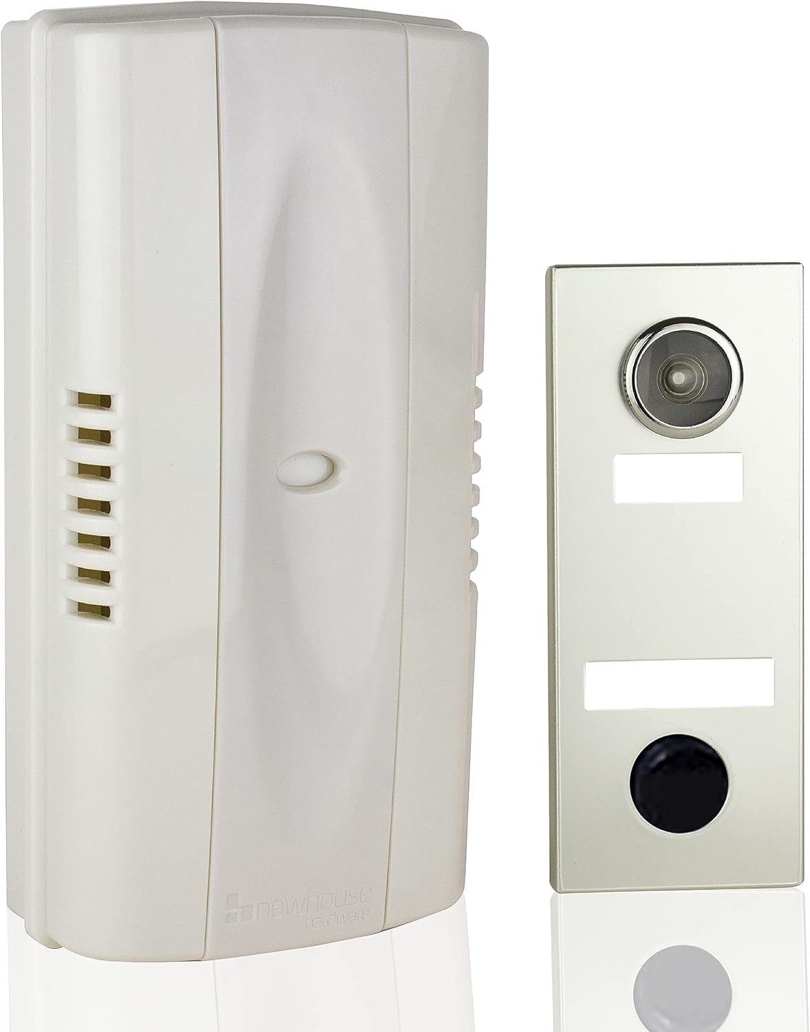 2-Note Mechanical Door Bell Chime and Door Button with Viewe