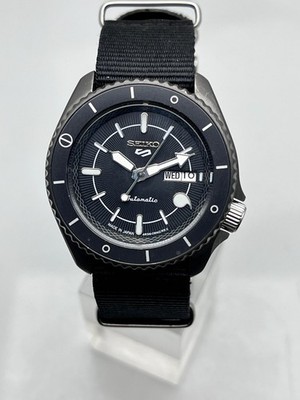 Seiko 5 Sports Automatic Naruto & Boruto Day/Date Black Dial Mens Watch (B82)