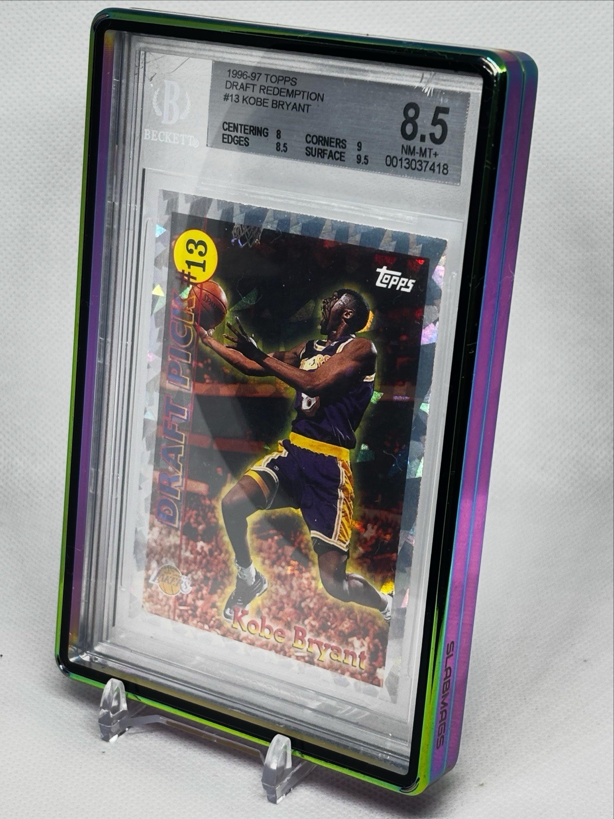 Kobe Bryant 1996 Topps #DP13 Draft Redemption Price Guide - Sports