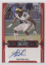 2022 Leaf Draft Auto Red Daxton Hill #BA-DH1 Auto 0q3