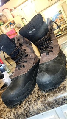 Quest Men s Leather Snow Boots 3M Thinsulate 400g Lace-Up Black/Brown US 12