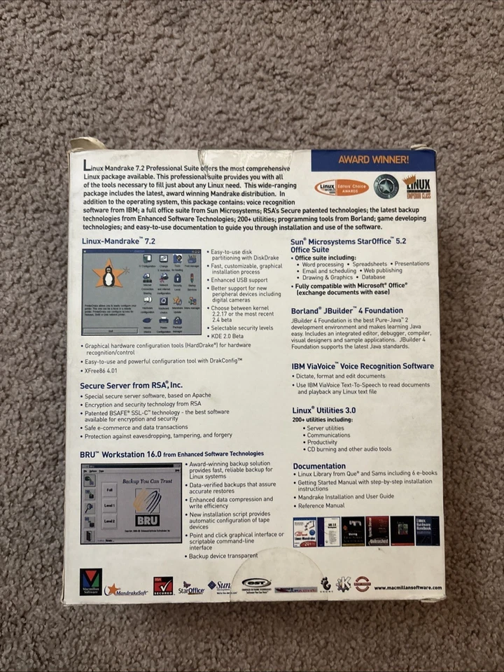 Linux-Mandrake Professional Suite 7.2 Operating System New - Image 2 of 4