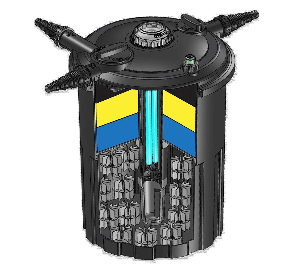 Bio Pro 4000 Pressure Filter Built-In 24-Watt Clarifier for Ponds to 4,000 Gal. - Image 2 of 4