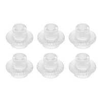 6 StüCk Kerzenhalter Aus Glas,Stabkerzenhalter,StäNder,Transparent