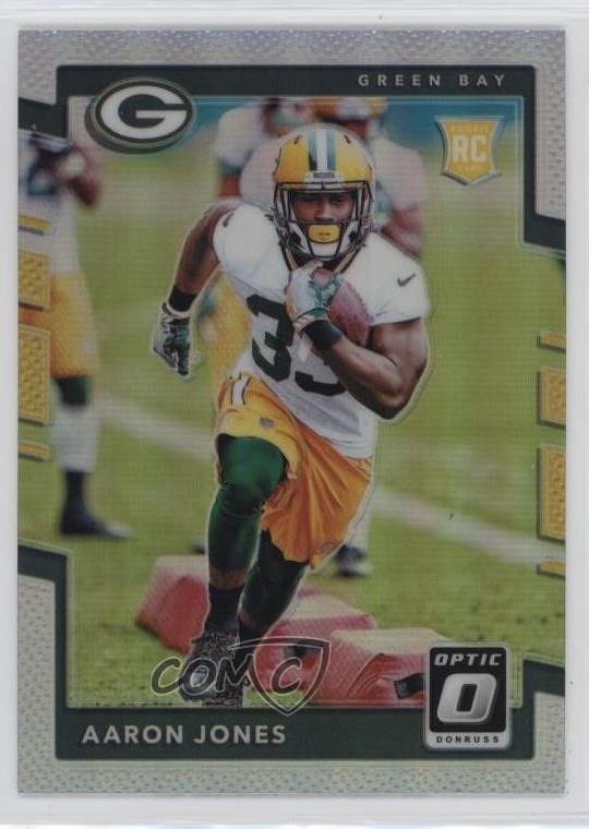 2017 Donruss Optic Rookies Holo Prizm Aaron Jones #135 Rookie RC 1dm4