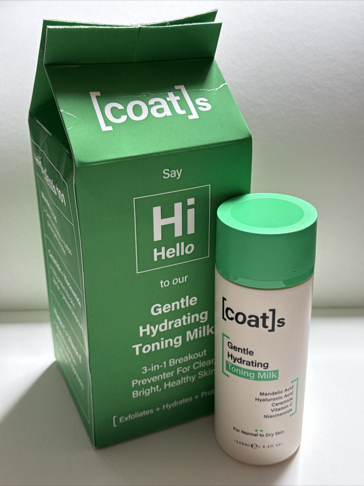 [coat]s Gentle Hydrating Toning Milk with Mandelic Acid Hyaluronic 125ml DL - Image 2