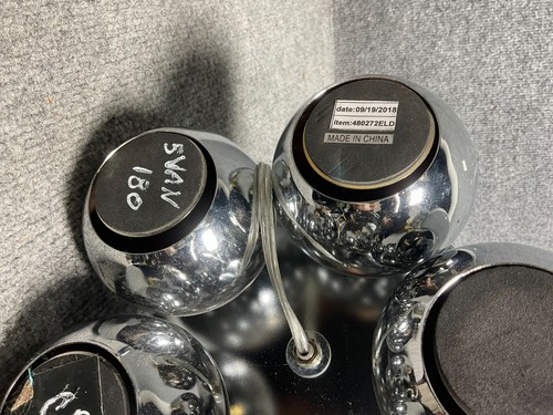 Vintage Eyeball Desk Lamp 🕯 Silver 120 V 60 Hz 18 W – MCM Spotlight 🔍 - Picture 8 of 12