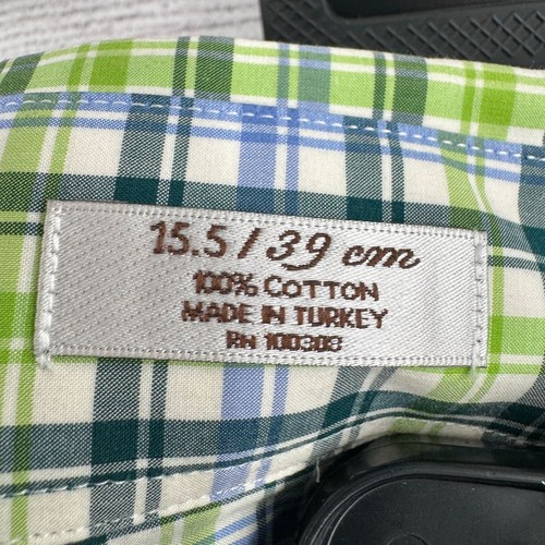Peter Millar Hemd Herren kariert Button Down Baumwolle Freizeit Medium 15,5/39 - Bild 9 von 9