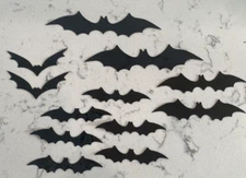 72 Piece 3D Bat Decorations - 4 Different Sizes - FREE SHIPPING