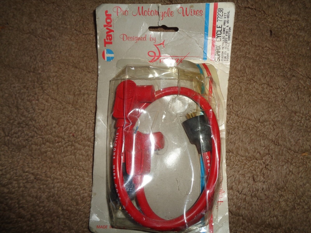 Taylor red 77230 custom metallic core spark plug wires 65-85 xl