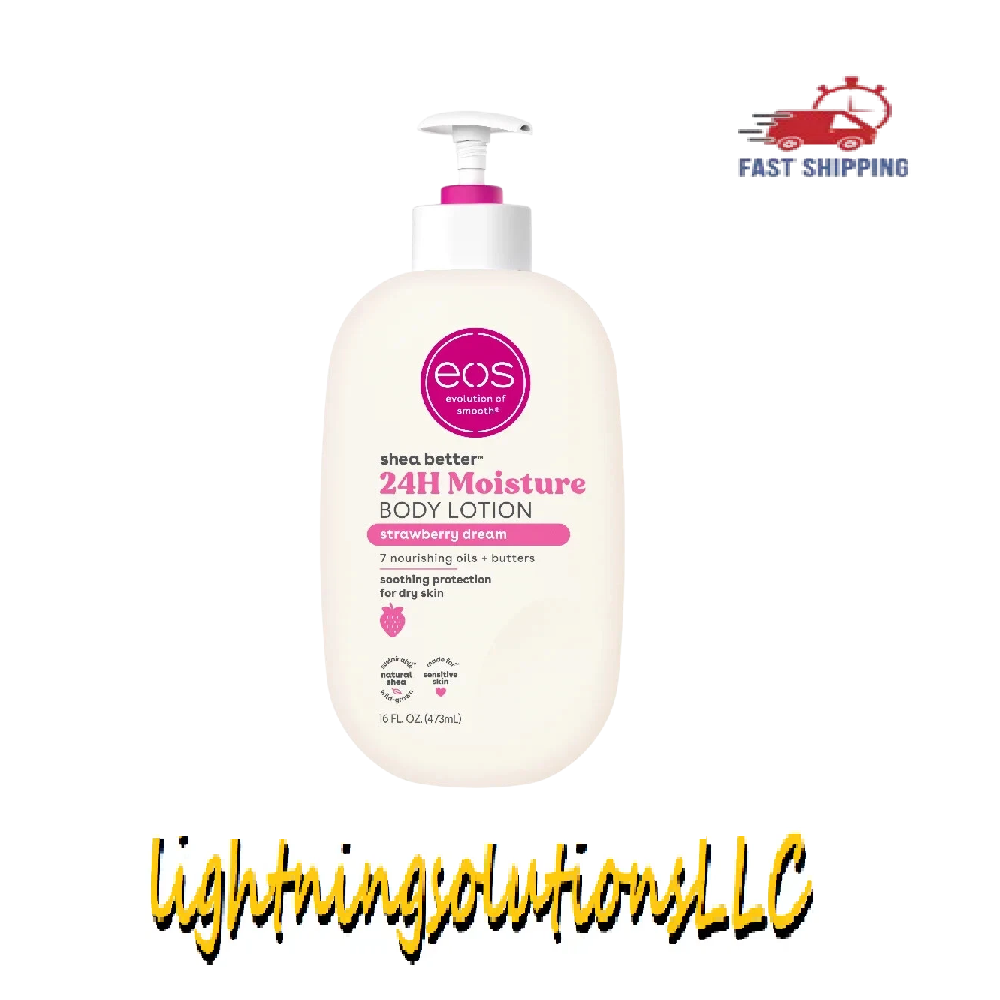 EOS Strawberry Dream Body Lotion for Dry Skin 16 fl oz