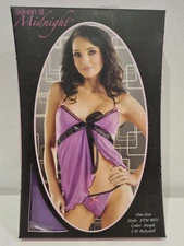 Seven Til Midnight Purple 2pc Babydoll Set STM9021
