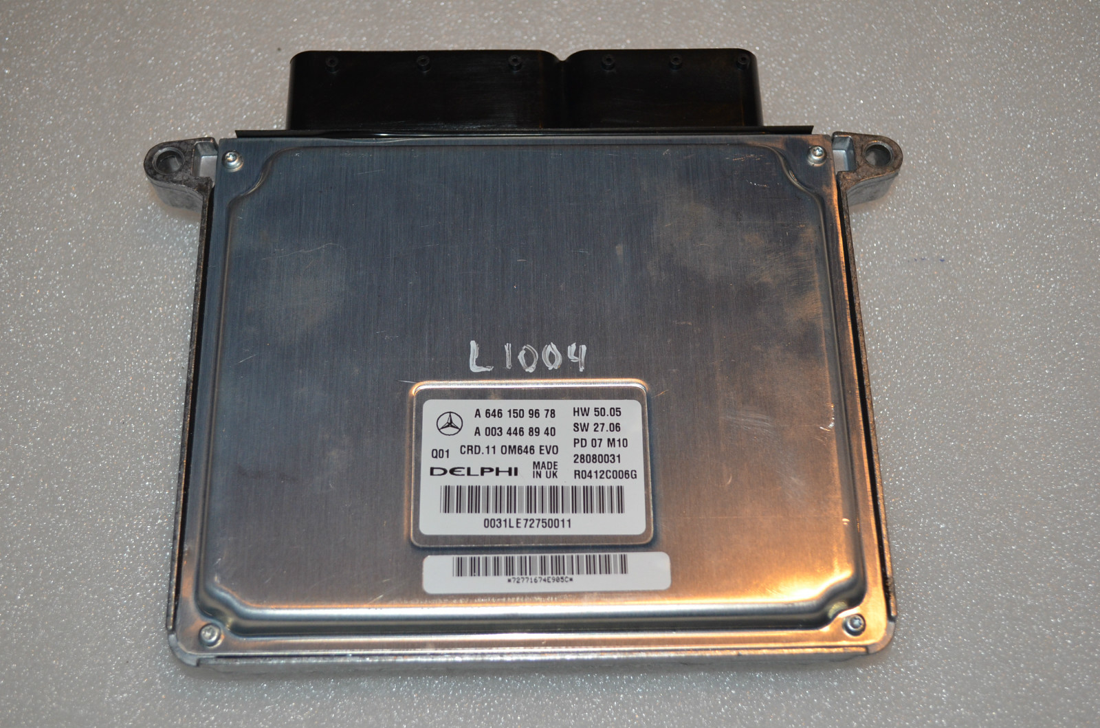 L-1004 MERCEDES BENZ ENGINE CONTROL UNIT (N) ECU A6461509678 