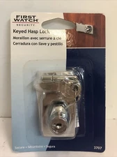 First Watch Security Keyed Hasp Lock Chrome - 3707