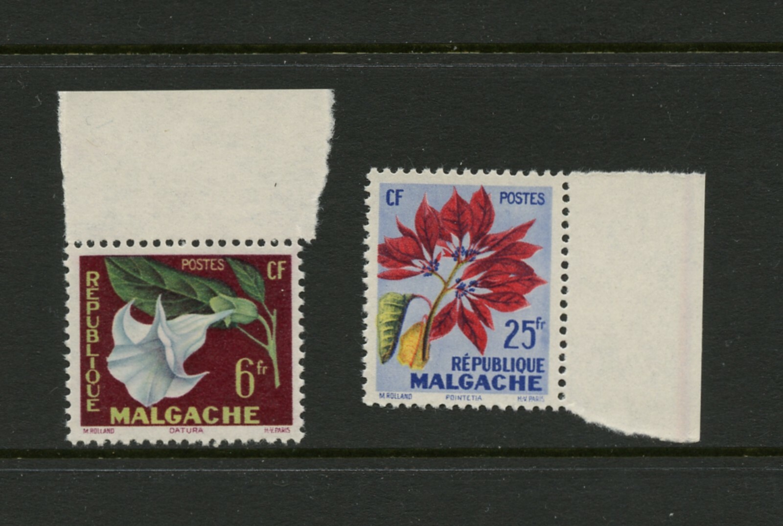 F403  Malagasy  1959   flora flowers   2v.    MNH