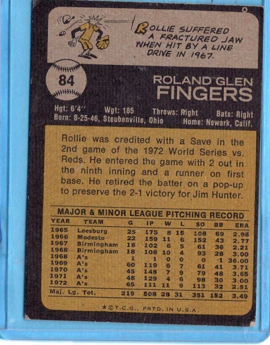 1973 TOPPS BASEBALL CARDS - PICK YOUR  FAVORITE 1-199 - Picture 171 of 380