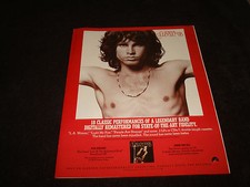 THE DOORS 1987 promotional ad Jim Morrison, Ray Manzarek, John Densmore