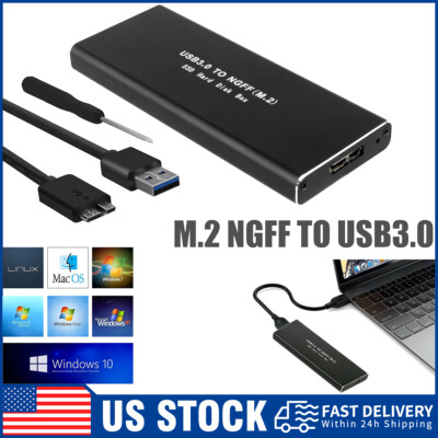 New M.2 SATA SSD to USB 3.0 External SSD Reader Converter Adapter Enclosure A+++