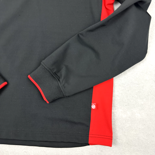 HAAS F1 Team Sweater Men Small Black 1/4 Zip Pullover Money Graham Racing S - Picture 3 of 10