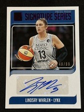 2019 Donruss WNBA Lindsay Whalen Signatures Series Auto Press Proof /99