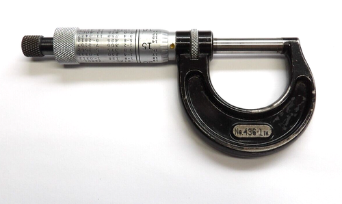 Nice Starrett 0 - 1" Outside Micrometer 436-1" - Picture 2 of 2