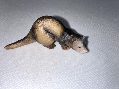 Schleich 14418 Ferret Figure Wildlife, Rare and Retired, Toy Model