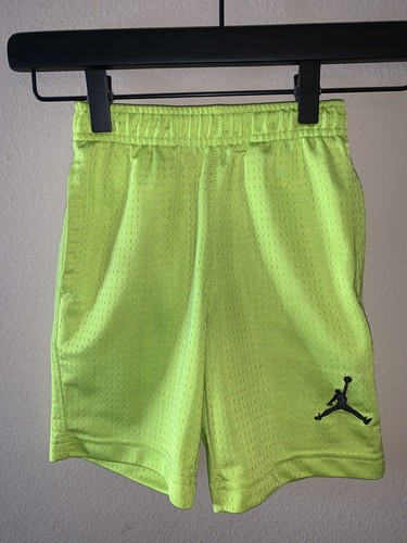 Jordan Lime Green Kids Shorts Size 4-5 