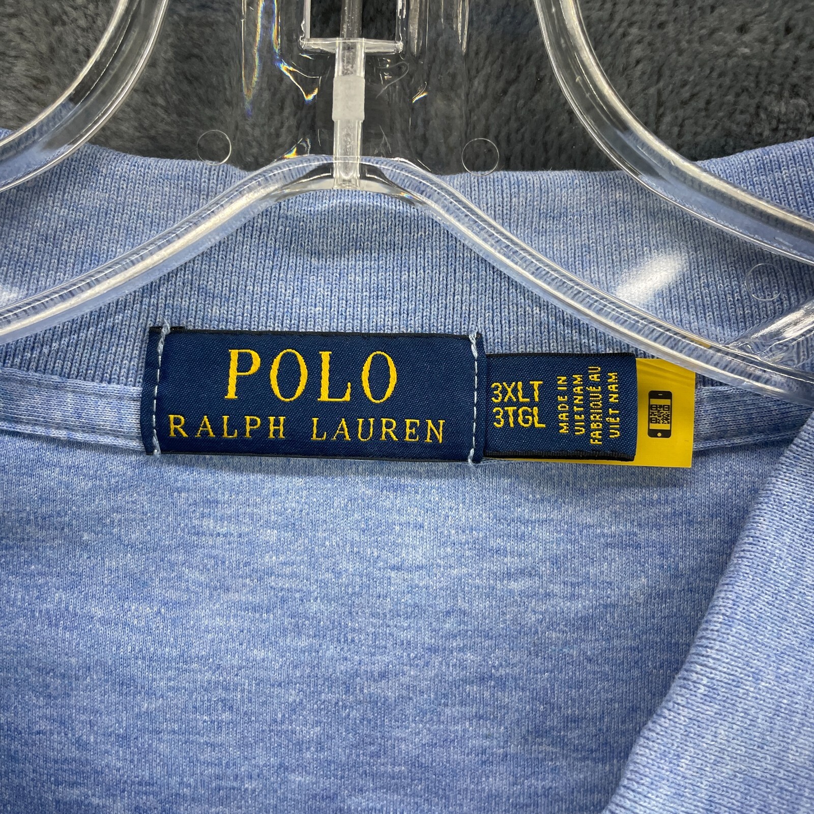 PONY Polo Ralph Lauren Camicia Uomo 3XLT Alta Pima Soft Touch Carne Cavallo Azzurro