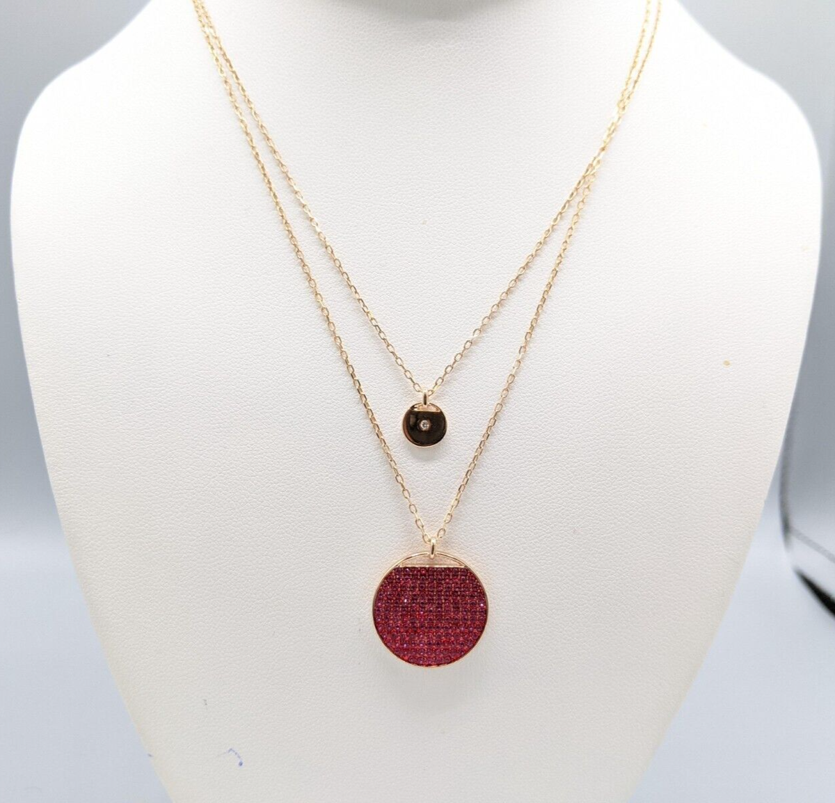 Swarovski 5472448 Ginger Pendant Double Strand Fuchsia Necklace | eBay