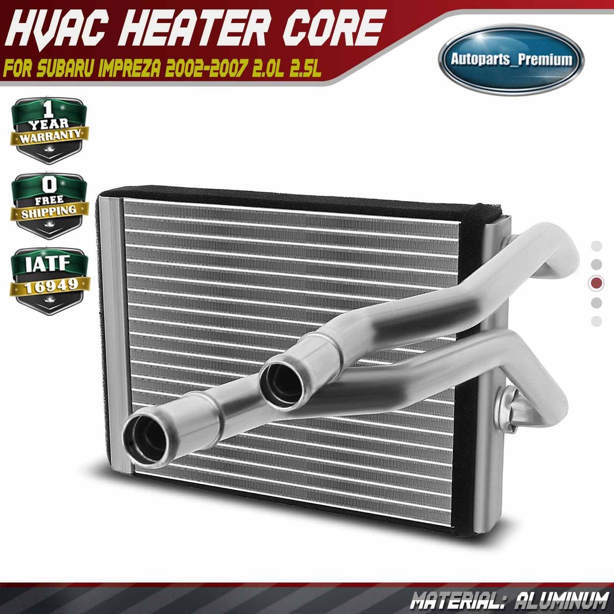 New HVAC Heater Core for Subaru Impreza 2002-2007 2.0L 2.5L